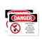 Signmission Non-Potable Water Do Not Use For Drinking, 10 in W x Rectangle, Plastic OS-2PACK-DS-P-710-L-1502 - alternate 1